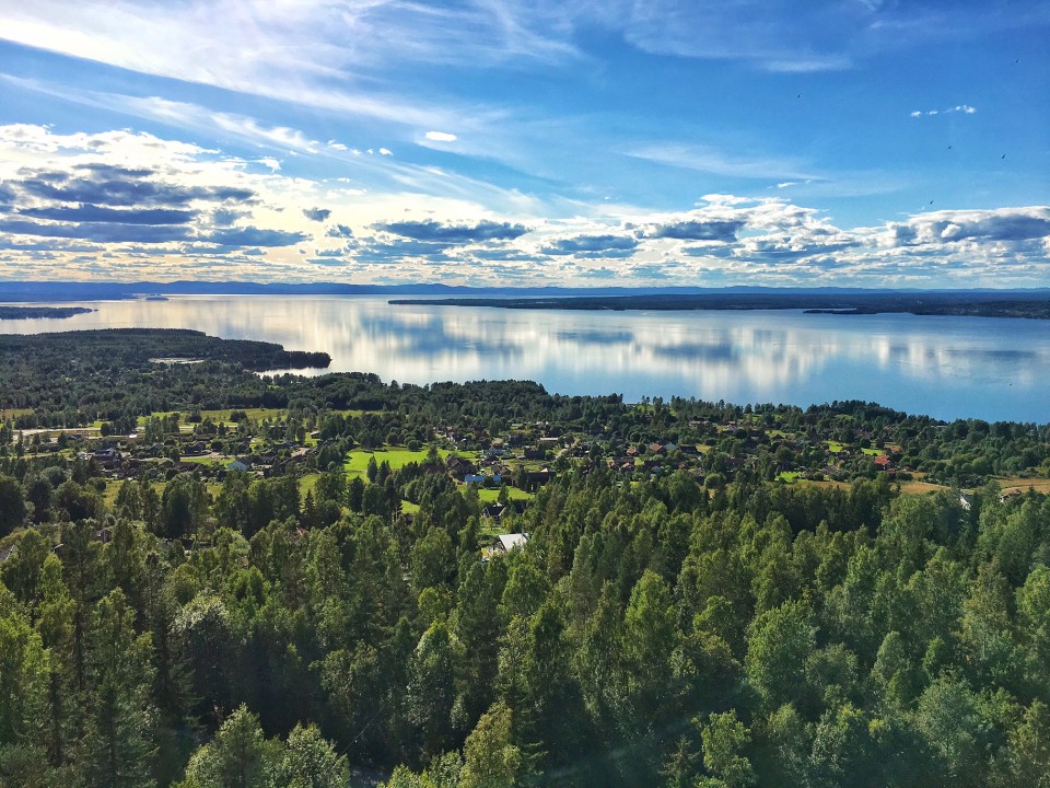 vue vidablick lac siljan dalécarlie suède