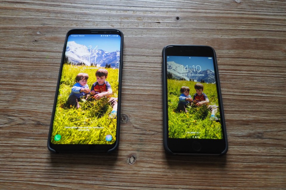 samsung galaxy S8 plus VS iphone apple