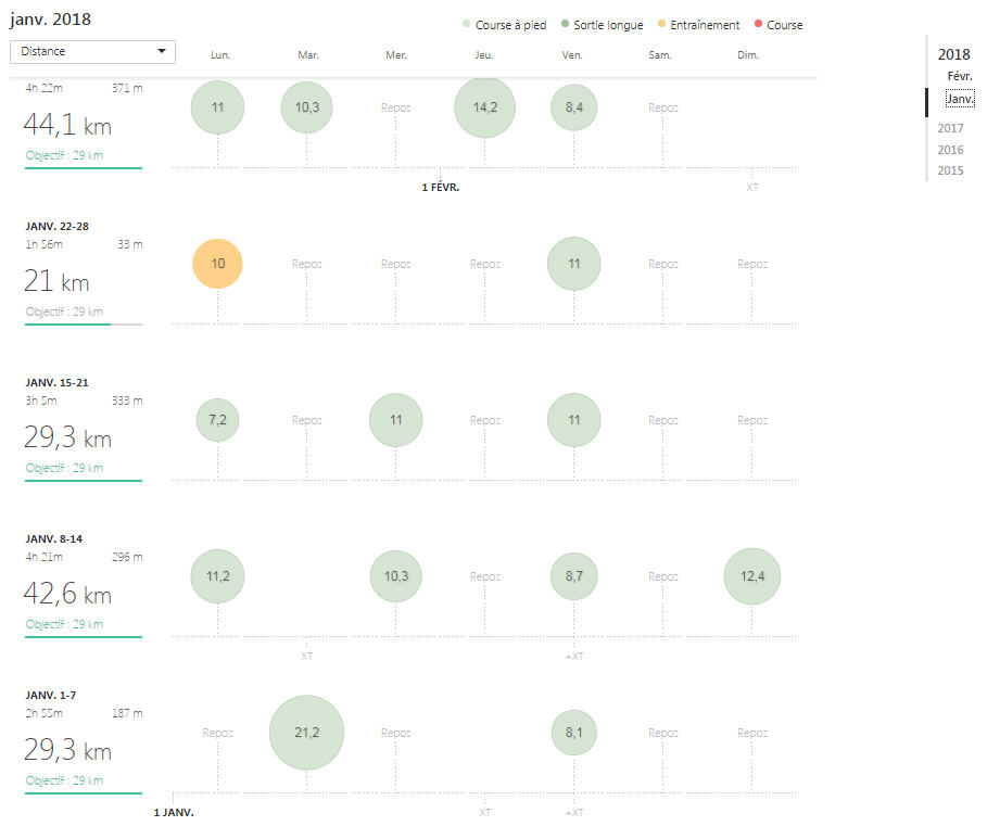 bilan janvier 2018 strava