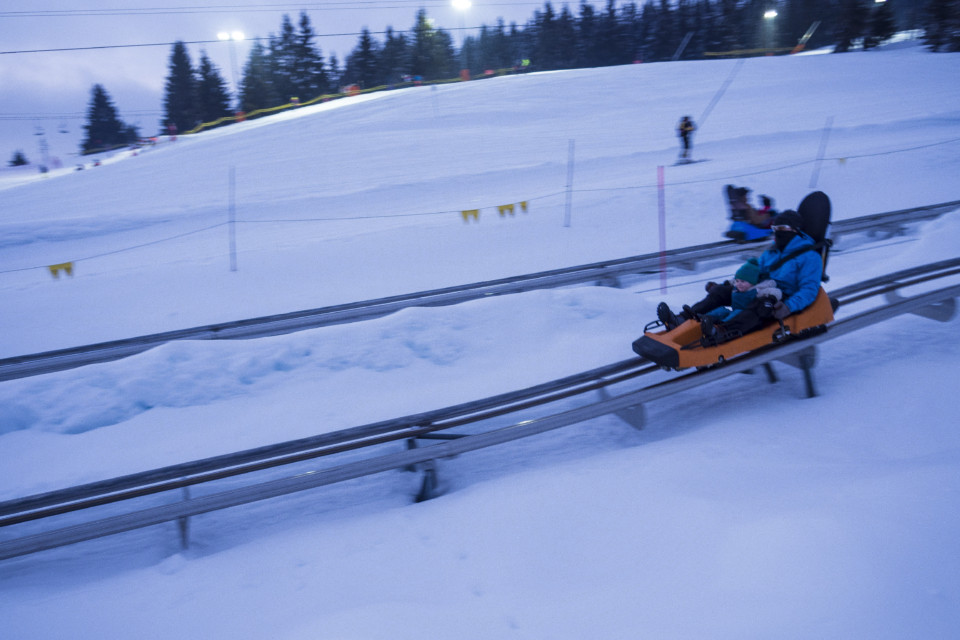 La luge aux Saisies