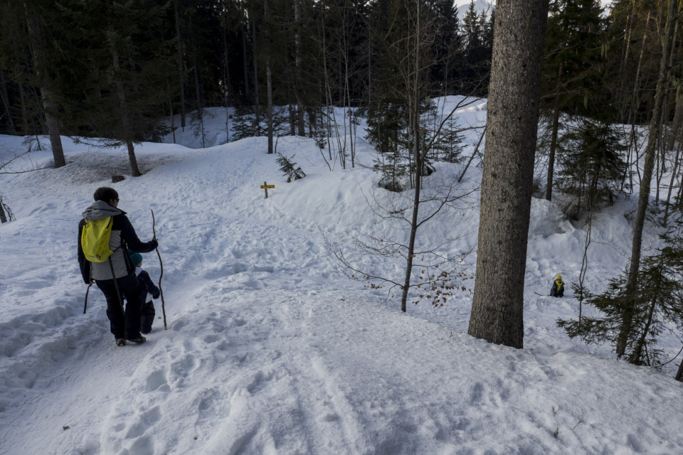 Enfants aux vacances d'hiver