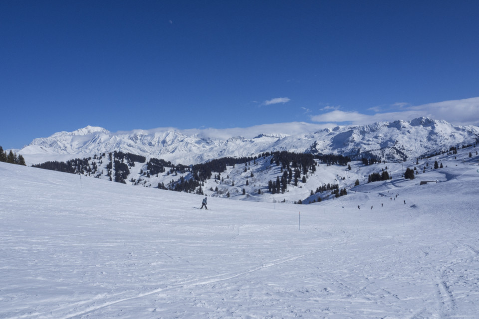 Vue sur les montagnes depuis Les Saisies