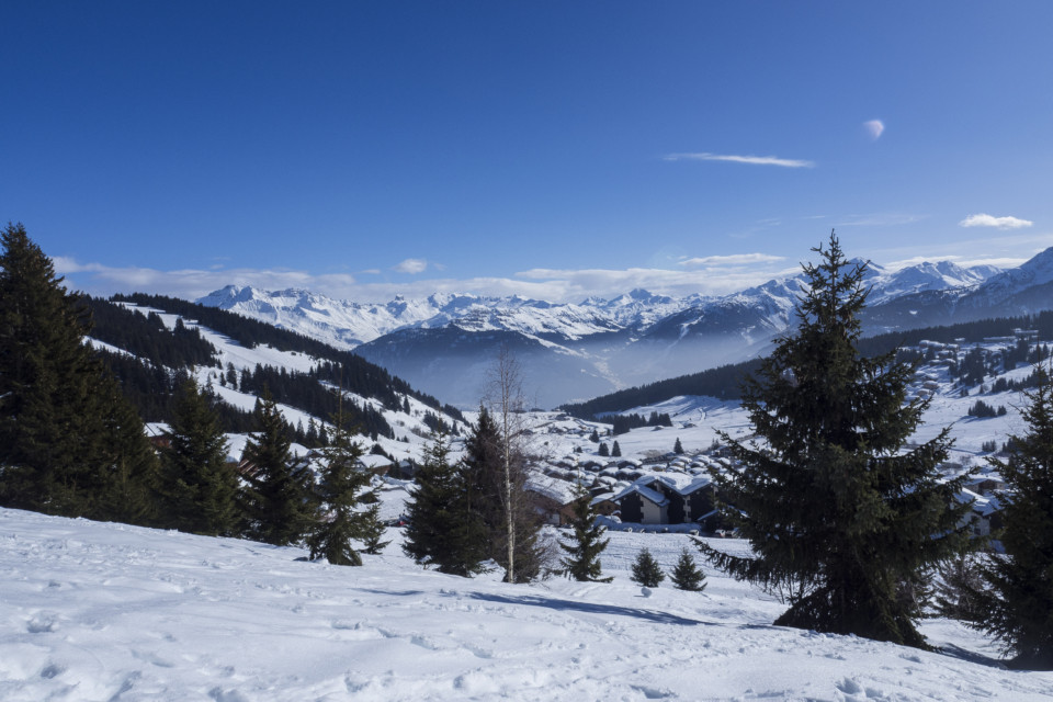 Vue sur le Mont-Blanc depuis Les Saisies