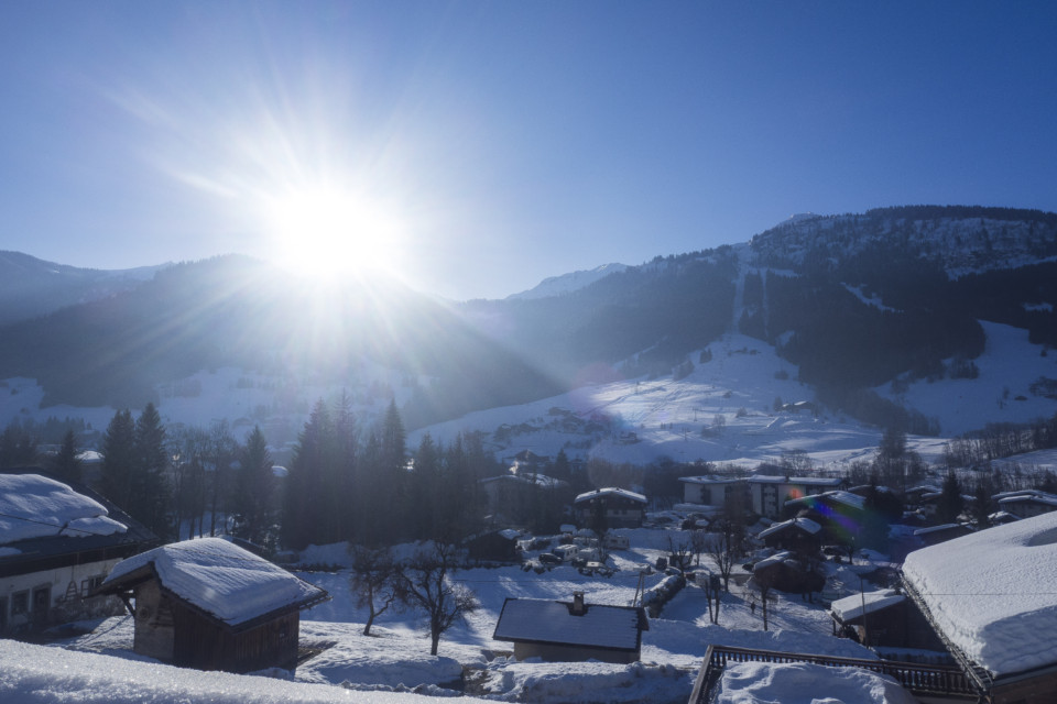 Vue sur le domaine de ski de Praz sur Arly