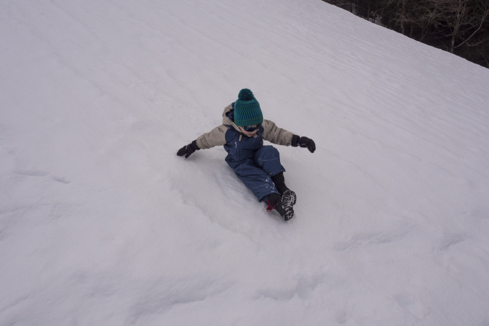 Enfants aux vacances d'hiver