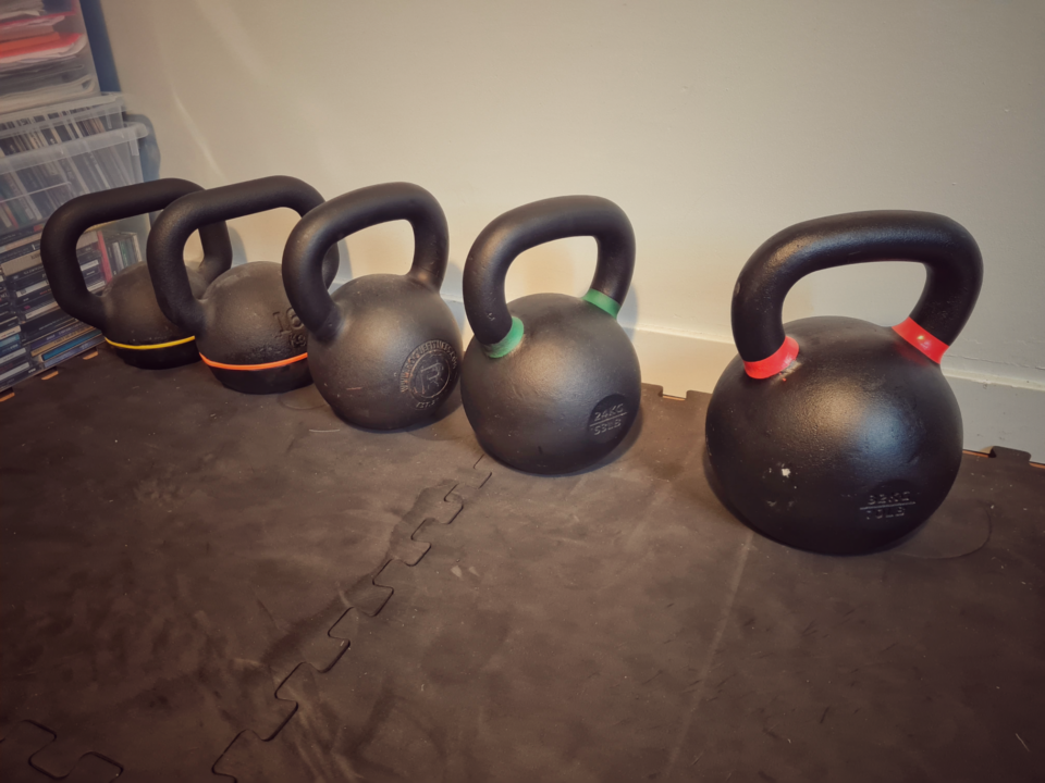 Ma collection de kettlebells